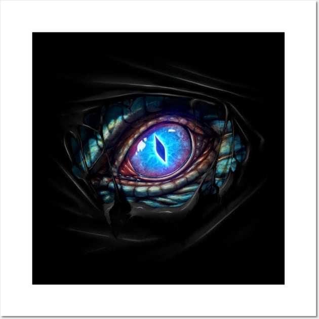 Dragon's Eye blue Wall Art by chriskar